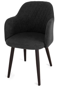 Обеденный стул Эспрессо-1, ноги черные круглые XXL (R38)/велюр T190 Горький шоколад в Тольятти - предосмотр 3