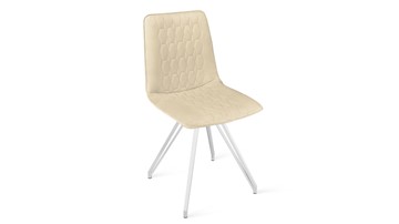 Кухонный стул Хьюго К4 (Белый матовый/Велюр Confetti Cream) в Самаре