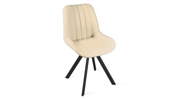 Обеденный стул Марвел Исп. 2 К2 (Черный муар/Кож.зам Polo Cream) в Тольятти