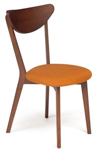 Обеденный стул MAXI (Макси), бук/ткань 86x48,5x54,5 Оранжевый/коричневый (2 шт) арт.10467 в Самаре - предосмотр
