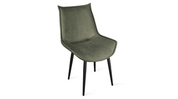 Обеденный стул Тейлор Исп. 2 К1С (Черный муар/Микровелюр Jercy Deep Green) в Самаре