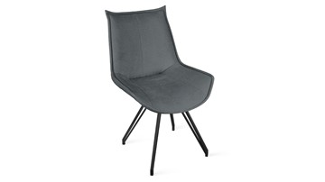 Обеденный стул Тейлор Исп. 2 К4 (Черный муар/Микровелюр Jercy Graphite) в Самаре