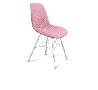 Обеденный стул SHT-ST29-С22 / SHT-S100 (розовый зефир/хром лак) в Тольятти