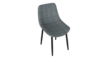 Обеденный стул Boston (Черный муар/Велюр V003 темно-серый) в Сызрани
