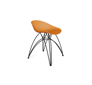 Обеденный стул SHT-ST19/S112 (оранжевый/черный муар) в Самаре