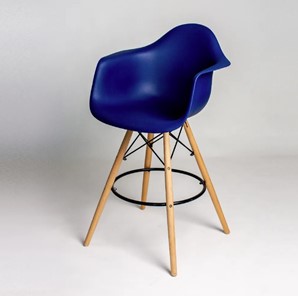 Барный стул DSL 330 Wood bar (темно-синий) в Сызрани