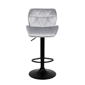 Барный стул Кристалл  WX-2583 белюр серый в Тольятти