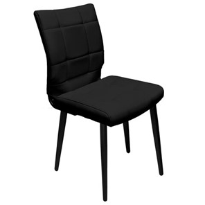 Кухонный стул BRABIX "Novita CF-060", экокожа черная, каркас металлический усиленный черный, 532781 в Тольятти
