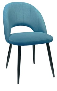 Обеденный стул 217 V16 голубой/черный в Самаре