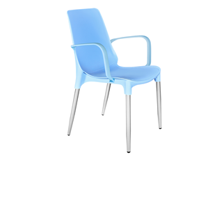 Обеденный стул SHT-ST76/S424-С (голубой/хром лак) в Самаре
