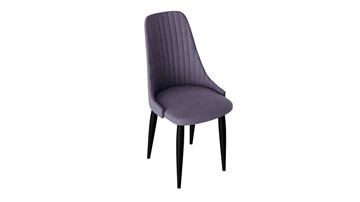Кухонный стул Франк (конус) исп2 (Черный матовый/Микровелюр Фиолетовый) в Самаре