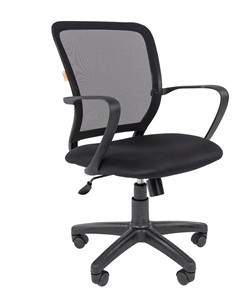 Кресло компьютерное CHAIRMAN 698 black, ткань, цвет черный в Самаре