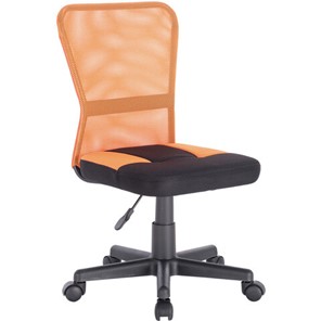 Кресло компьютерное Brabix Smart MG-313 (без подлокотников, комбинированное, черное/оранжевое) 531844 в Сызрани