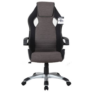 Кресло Brabix Techno GM-002 (ткань, черное/серое, вставки белые) в Самаре
