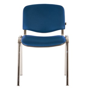 Офисный стул Brabix Iso CF-001 (хромированный каркас, кожзам синий) 531428 в Тольятти - предосмотр