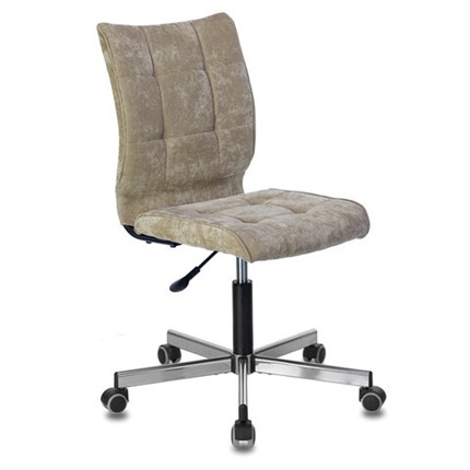 Офисное кресло Brabix Stream MG-314 (без подлокотников, пятилучие серебристое, ткань, песочное) 532396 в Тольятти - изображение