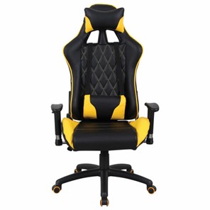 Компьютерное кресло Brabix GT Master GM-110 (две подушки, экокожа, черное/желтое) 531927 в Тольятти - предосмотр