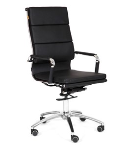 Кресло компьютерное CHAIRMAN 750 экокожа черная в Самаре - предосмотр