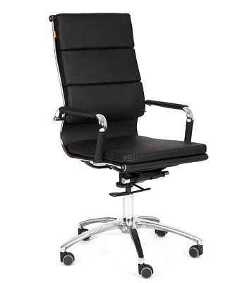 Кресло компьютерное CHAIRMAN 750 экокожа черная в Самаре - изображение