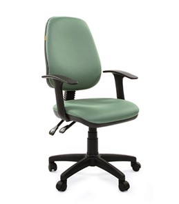 Кресло компьютерное CHAIRMAN 661 Ткань стандарт 15-158 зеленая в Самаре - предосмотр