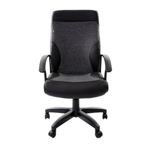 Компьютерное кресло Brabix Trust EX-535 (экокожа черная, ткань серая) в Самаре