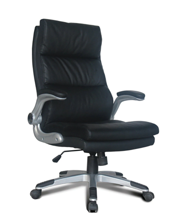 Кресло офисное BRABIX "Fregat EX-510", рециклированная кожа, черное, 530863 в Самаре - изображение