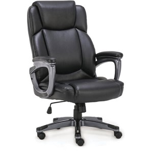 Кресло офисное Brabix Premium Favorite EX-577 (пружинный блок, рециклированная кожа, черное) 531934 в Самаре