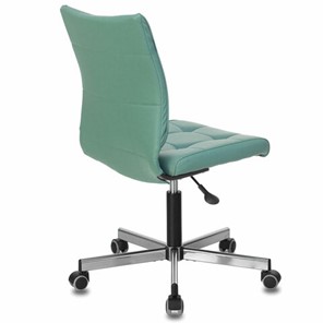 Офисное кресло Brabix Stream MG-314 (без подлокотников, пятилучие серебристое, экокожа, серо-голубое) 532079 в Тольятти - предосмотр 2