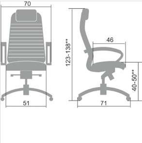 Кресло офисное Samurai KL-1.041 черный в Самаре - предосмотр 1