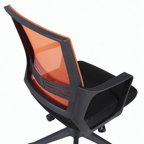 Компьютерное кресло Brabix Balance MG-320 (с подлокотниками, комбинированное черное/оранжевое) 531832 в Тольятти - предосмотр 6