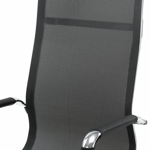 Кресло офисное Brabix Line EX-530 (хром, сетка, черное) 531846 в Самаре - изображение 6