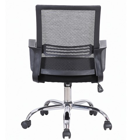 Кресло Brabix Daily MG-317 (с подлокотниками, хром, черное) 531833 в Самаре - изображение 2