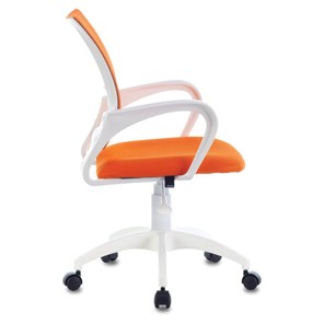 Кресло Brabix Fly MG-396W (с подлокотниками, пластик белый, сетка, оранжевое) 532401 в Тольятти - предосмотр 2