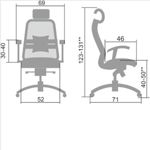 Офисное кресло Samurai S-3.04, черный в Самаре - предосмотр 4