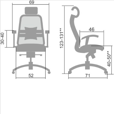 Офисное кресло Samurai S-3.04, черный в Самаре - изображение 4