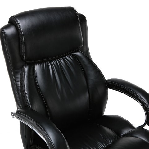 Компьютерное кресло Brabix Premium Status HD-003 (рециклированная кожа, хром, черное) 531821 в Тольятти - изображение 4