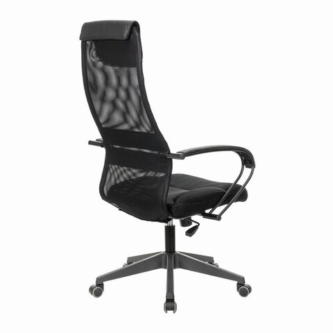 Кресло компьютерное Brabix Premium Stalker EX-608 PL (ткань-сетка/кожзам, черное) 532090 в Самаре - изображение 3