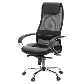 Офисное кресло Brabix Premium Stalker EX-609 PRO (хром, мультиблок, ткань-сетка/экокожа, черное) 532416 в Тольятти - предосмотр 3