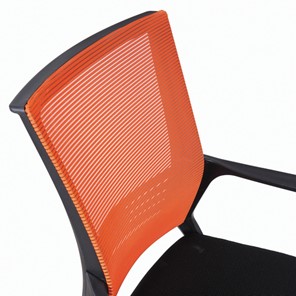 Компьютерное кресло Brabix Balance MG-320 (с подлокотниками, комбинированное черное/оранжевое) 531832 в Тольятти - предосмотр 3