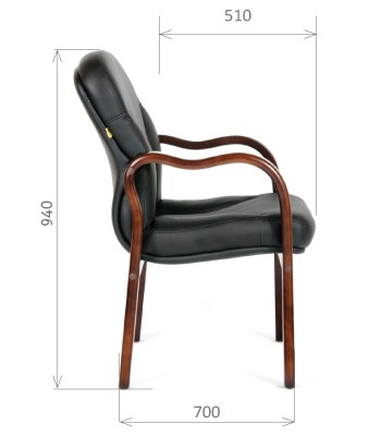 Офисное кресло CHAIRMAN 658 Натуральная кожа черный в Самаре - изображение 2