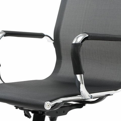 Кресло офисное Brabix Line EX-530 (хром, сетка, черное) 531846 в Тольятти - изображение 8