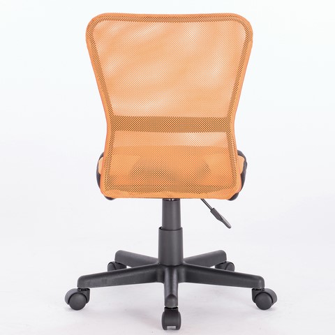 Кресло компьютерное Brabix Smart MG-313 (без подлокотников, комбинированное, черное/оранжевое) 531844 в Самаре - изображение 4