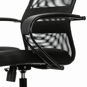 Кресло компьютерное Brabix Premium Stalker EX-608 PL (ткань-сетка/кожзам, черное) 532090 в Самаре - предосмотр 8
