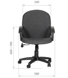 Офисное кресло CHAIRMAN 681 Ткань C-3 черное в Сызрани - предосмотр 1