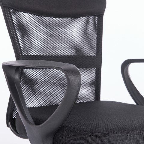 Кресло компьютерное Brabix Jet MG-315 (с подлокотниками, черное) 531839 в Самаре - изображение 4