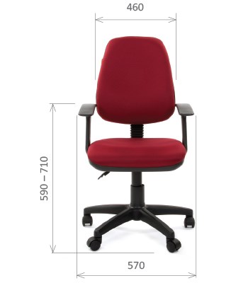 Компьютерное кресло CHAIRMAN 661 Ткань стандарт 15-11 красная в Тольятти - изображение 1