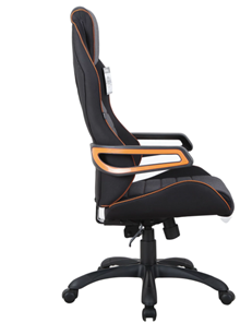 Офисное кресло Brabix Techno Pro GM-003 (ткань, черное/серое, вставки оранжевые) в Тольятти - предосмотр 2