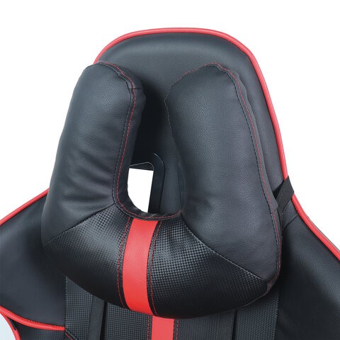 Кресло компьютерное Brabix GT Carbon GM-120 (две подушки, экокожа, черное/красное) 531931 в Тольятти - изображение 5