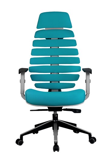 Кресло офисное Riva Chair SHARK (Лазурный/серый) в Тольятти - изображение 1