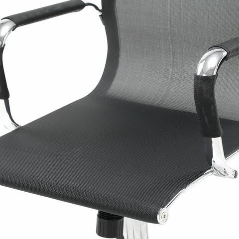 Кресло офисное Brabix Line EX-530 (хром, сетка, черное) 531846 в Тольятти - изображение 7